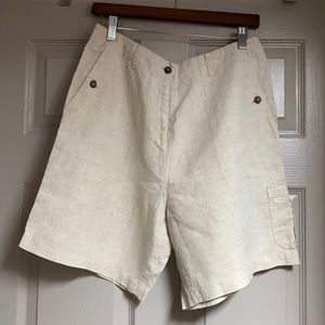 Tehama - Nancy Haley Linen Shorts Size 8